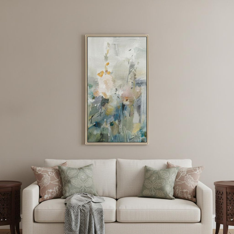 Rustic Garden II Silver Floater Frame Print Wall Art