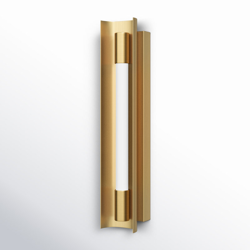 Carson 1 - Light LED Bath Bar, Burnished Brass