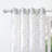 Designer Series Eco-Friendly Grommet Sheer Curtains with Cube Print Pattern (Set of 2)-102058883-102058885