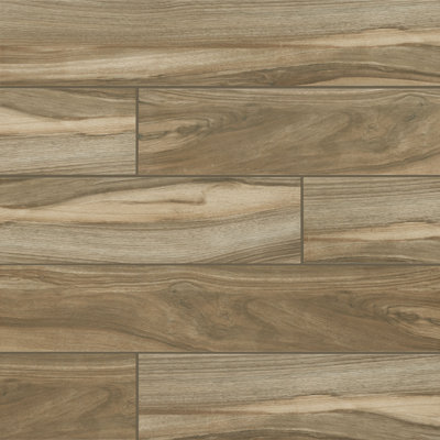 Ardenmere 9 in. x 48 in. Matte Porcelain Wood Look Floor and Wall Tile