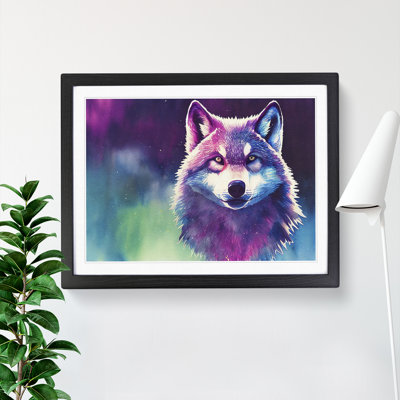 Watercolour Wolf Vol.1 Abstract - Single Picture Frame Print