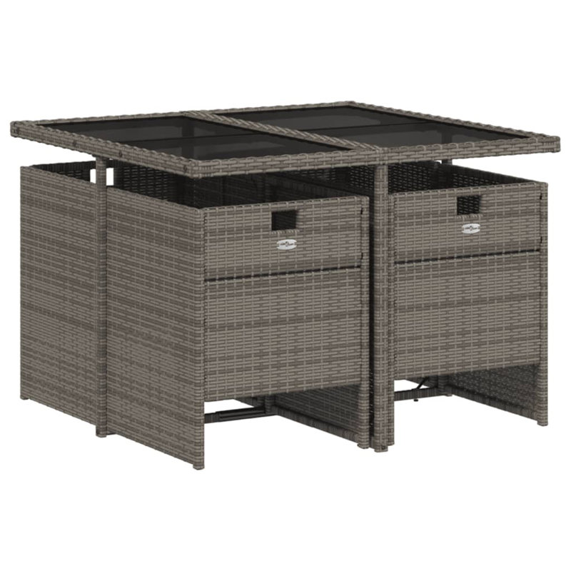 Ensemble repas avec coussins Hokku Designs, Gris, Bleu, 4
