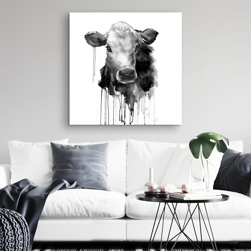 Jersey cow - 32"x32" art on canvas