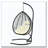 Egg Swing Chair Foldable Sturdy Frame Plush Cushion-891322455-891322475