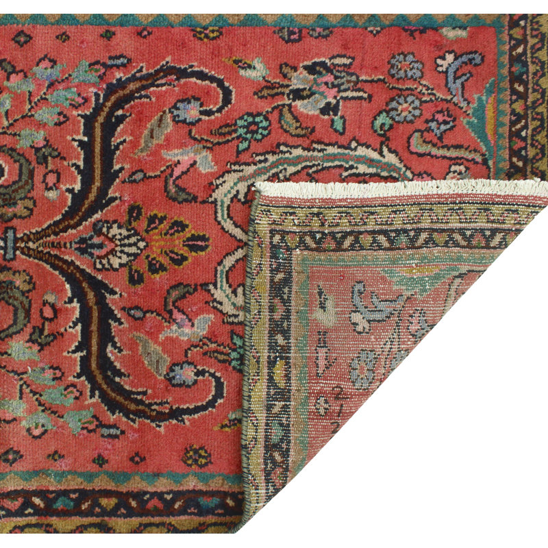 Tapis rouge délavé Fine Anika