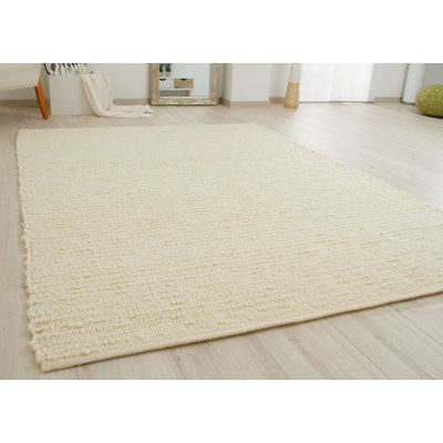 Jeremy Solid Colour Wool Hand Woven Area Rug