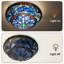 Plafonnier encastré en verre Tiffany
