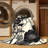 Machine Washable Pauleta Classic Oriental Rug in Beige – Navy Binding-1783455004