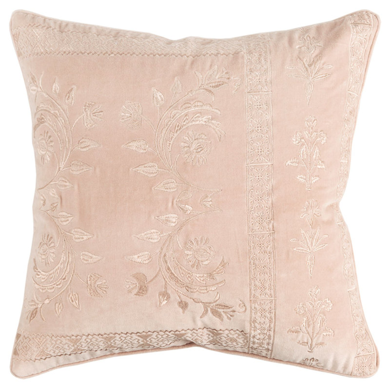 Coussin réversible texturé Blush