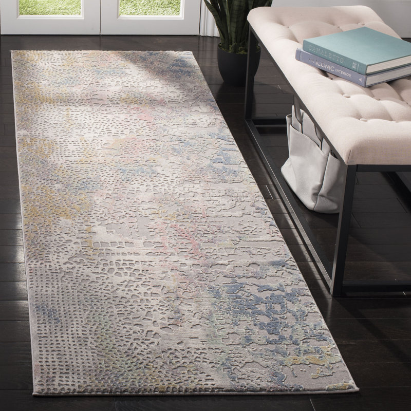 Wendi Performance Abstract Rug, Runner 2'7" x 8'