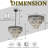 18'' Modern Classic Crystal Chandelier With Matte Black Finish 4-light Tiered Pendant Ceiling Light For Dining Room Foyer Bedroom