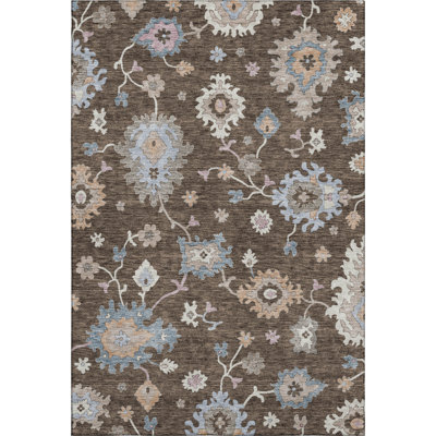 Premium Machine Washable Jaylin AMF1218 Global Rug