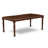 9 Piece Dining Table Set Includes a Rectangle Dining Room Table with Butterfly Leaf and 8 Linen Fabric Chairs, Mahogany