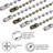 Beaded Pull Chain Extension with Connector for Ceiling Fan or Light, 10 Feet, 3mm Diameter, Bronze-101509600