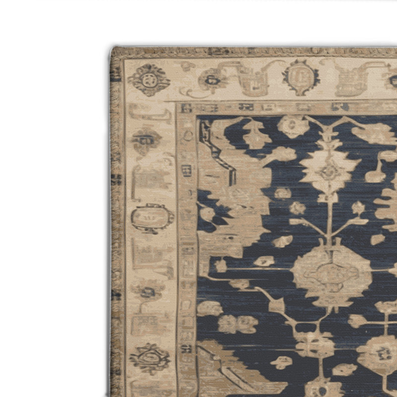 Tapis intérieur et extérieur brun Overdyed, Rectangle 4pi x 6 pi