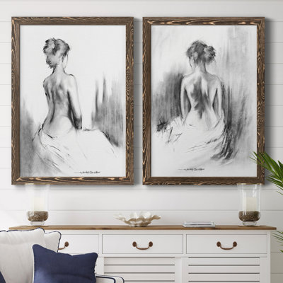 «Soft Silhouette I», ensemble de 2 reproductions d'art