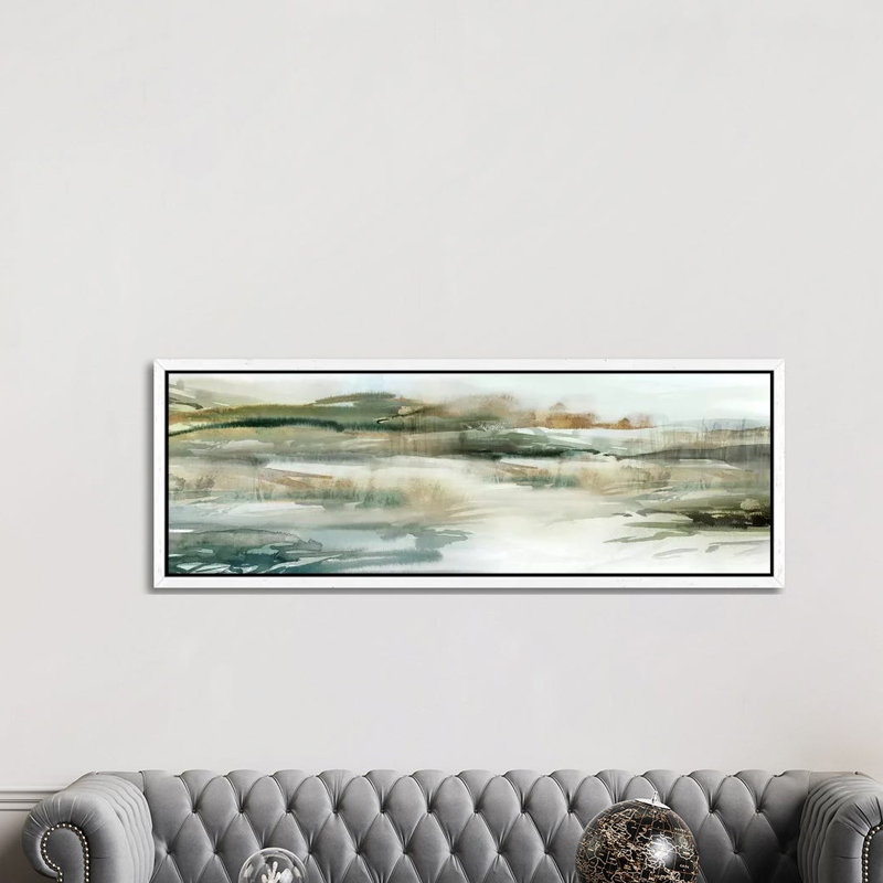 Only for a Moment 1 Piece Panoramic Wall Art on Canvas, 121.92 cm H x 40.64 cm W, White Framed