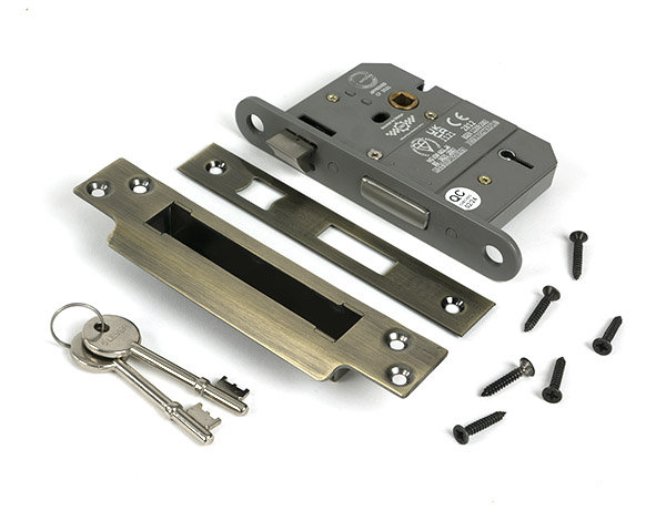 Sash Lock, Aged Brass