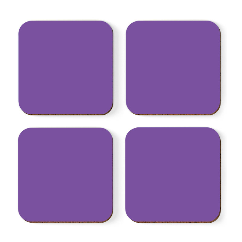 Sous-verre café, Mauve royal