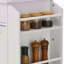Armoire de rangement sur roulettes avec station de charge pour îlot de cuisine