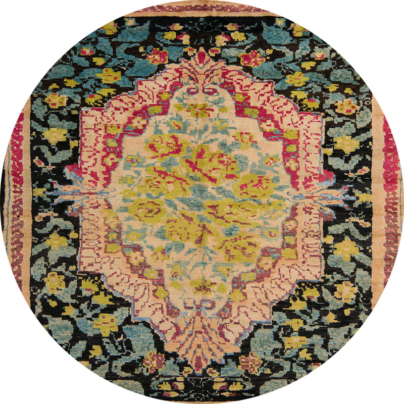 Tapis abstrait moderne 5421, Rond 8 pi