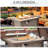 Grey 50,000 Fire Pit Table Accessories, 42" Width, -Effect Emphasis, Ceramic Tabletop, Steel Base, Lid, Lava Rocks, Dustproofing Cover, Console Table, Accent, Oil- ,