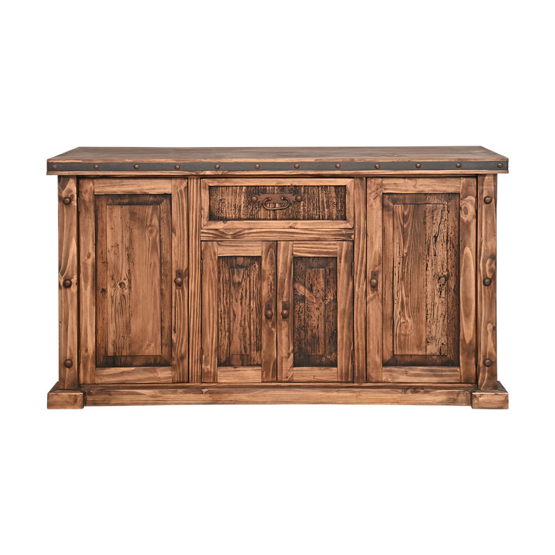 Solid Wood Artisan Storage Console