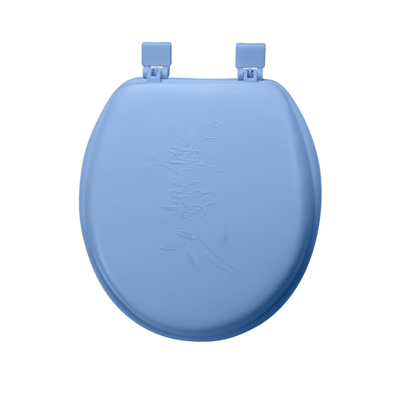 Siège de toilette rond, bleu