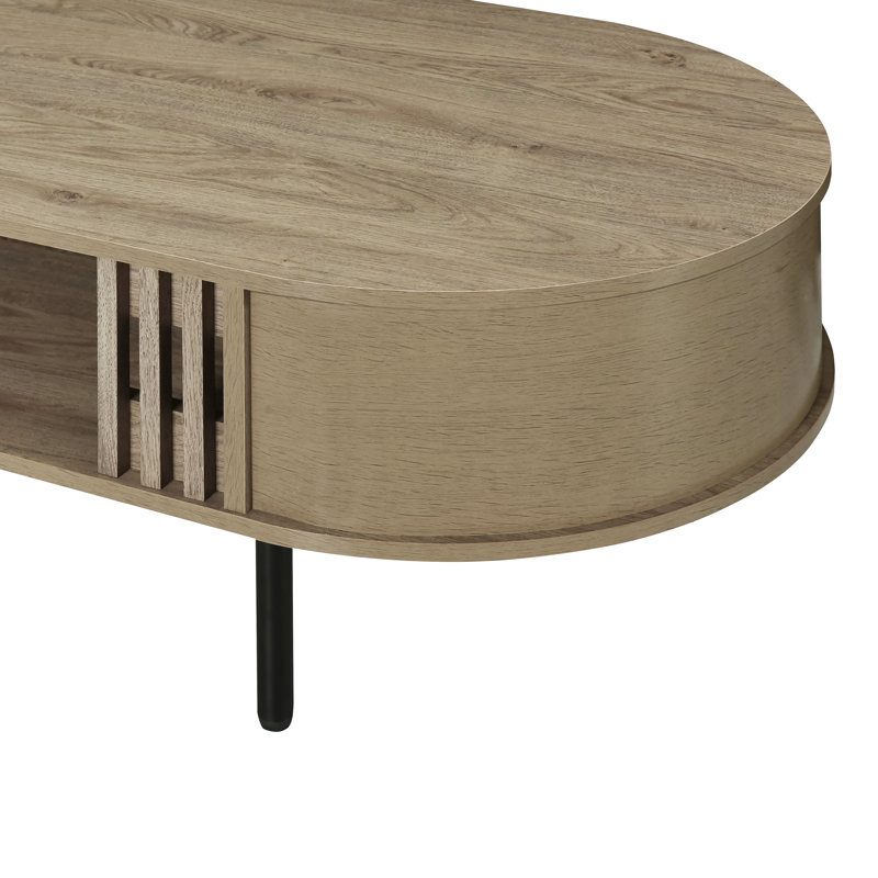 Vilinda Wood Coffee Table, Beige Wood