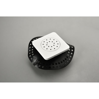 Douche à jet encastré Bodyspray, 3 pièces, 5,19 po Largeur, vaporisateur corporel carré blanc 3 pièces, installation, douche