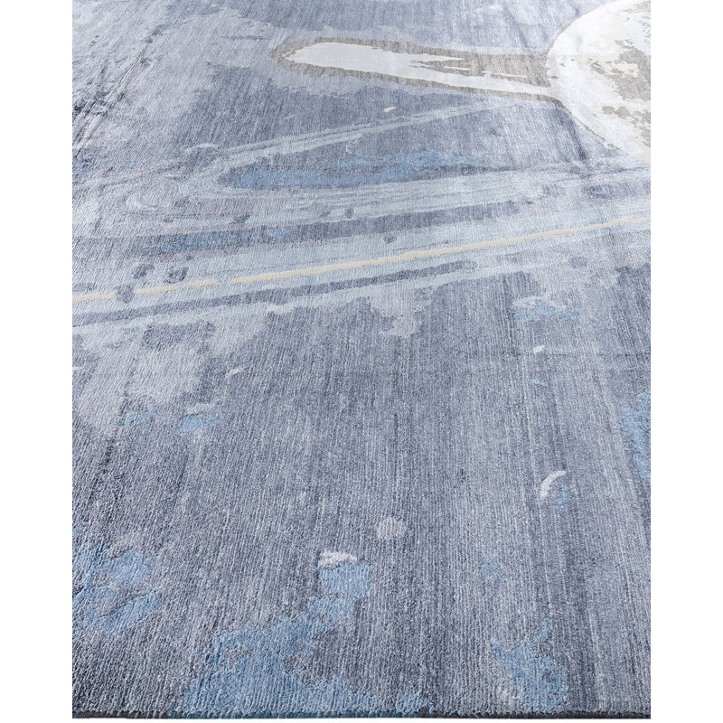 Overdyed One-of-a-Kind 9' 1" X 12' 2" Hand Knotted Area Rug