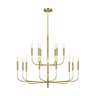 15 - Light Candle Style Tiered Chandelier