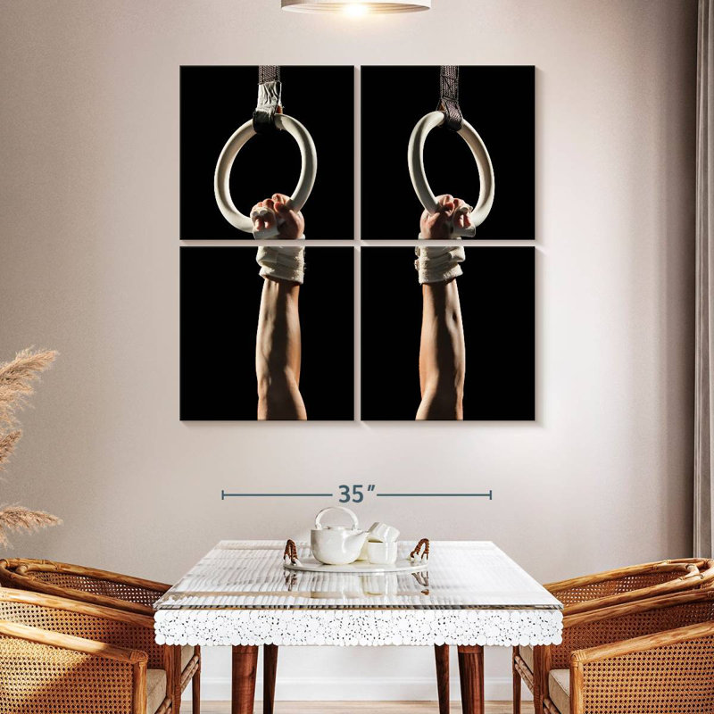 Anneaux de gymnastique Sireci, H 45 po x l 45 po