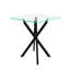 Table de bout carrée en verre transparent 17,72 po-89752816-133323150
