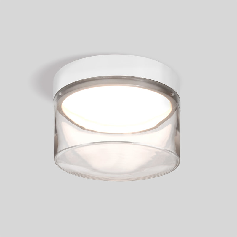 Besa Epic Flush Mount, White