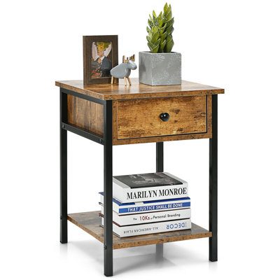 Macedo Four Leg Square Side Table