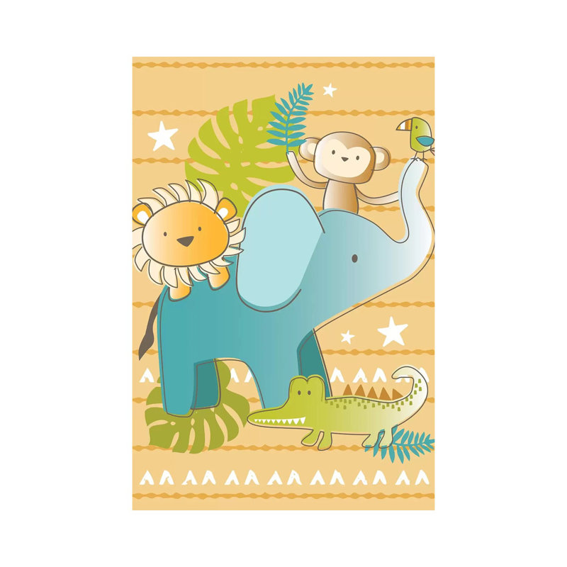Jungle Nursery I by Lisa Whitebutton - Wrapped Canvas Gallery-Wrapped Canvas Giclée, 152.5 cm H x 101.5 cm W