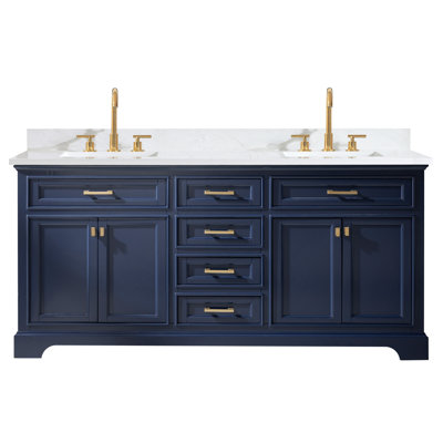 Ensemble de meuble-lavabo double 72 po Zoila