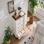 Commode 7 tiroirs, commode pour chambre à coucher avec base en bois et garniture de colonne montante, commode rustique en bois, commode de rangement