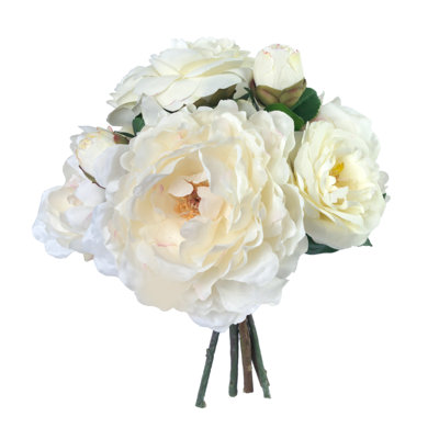 Hand-Tied Camellia and Peony Bouquet
