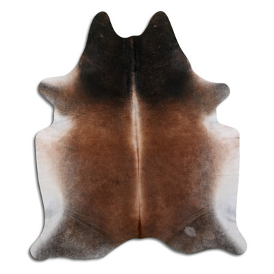 Cowhide Rug Tan Grey