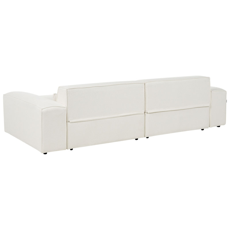Boleslovas 2 Seater Sofa & Chaise, Left Hand Facing, White