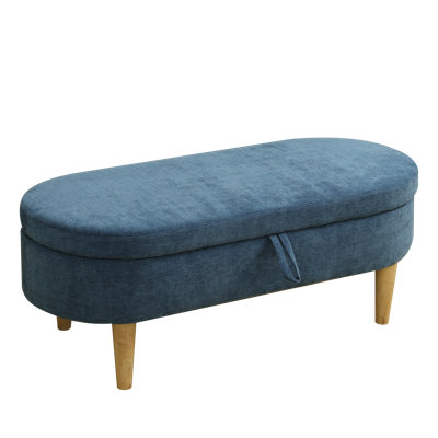 Upholstered Storage Ottoman  Hidden Storage
