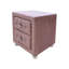 Table de chevet en tissu rose