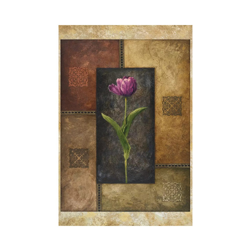 Violet Tulip by Michael Marcon - Wrapped Canvas Gallery-Wrapped Canvas Giclée, 30.48 cm H x 45.72 cm W