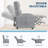 Recliner Chair for Adults, PU Leather Lazy Recliner Ergonomic Adjustable Single Sofa Enhanced with Side Pocket, Tall Back, Wide Arms & Padded Seat, Home Theater Seating for Living Room-1766646983