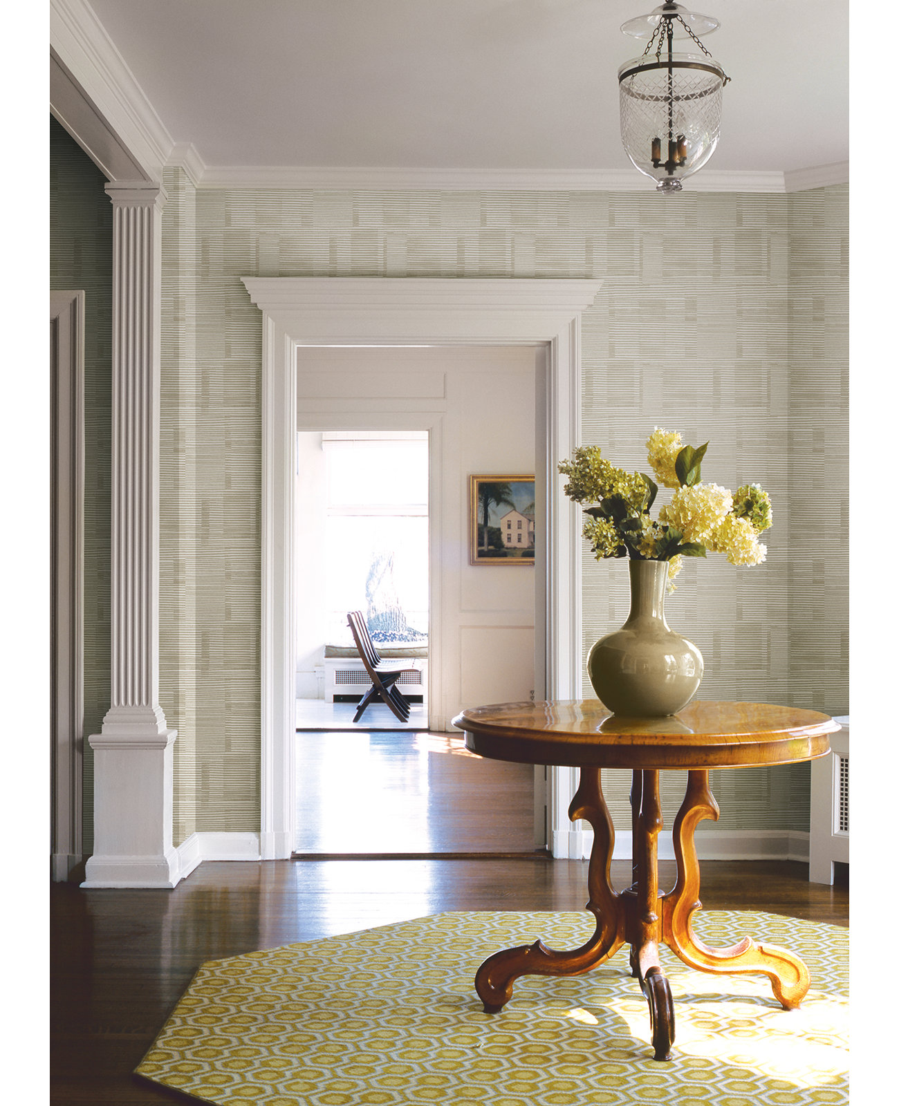 Eryn Striped Wallpaper, Beige