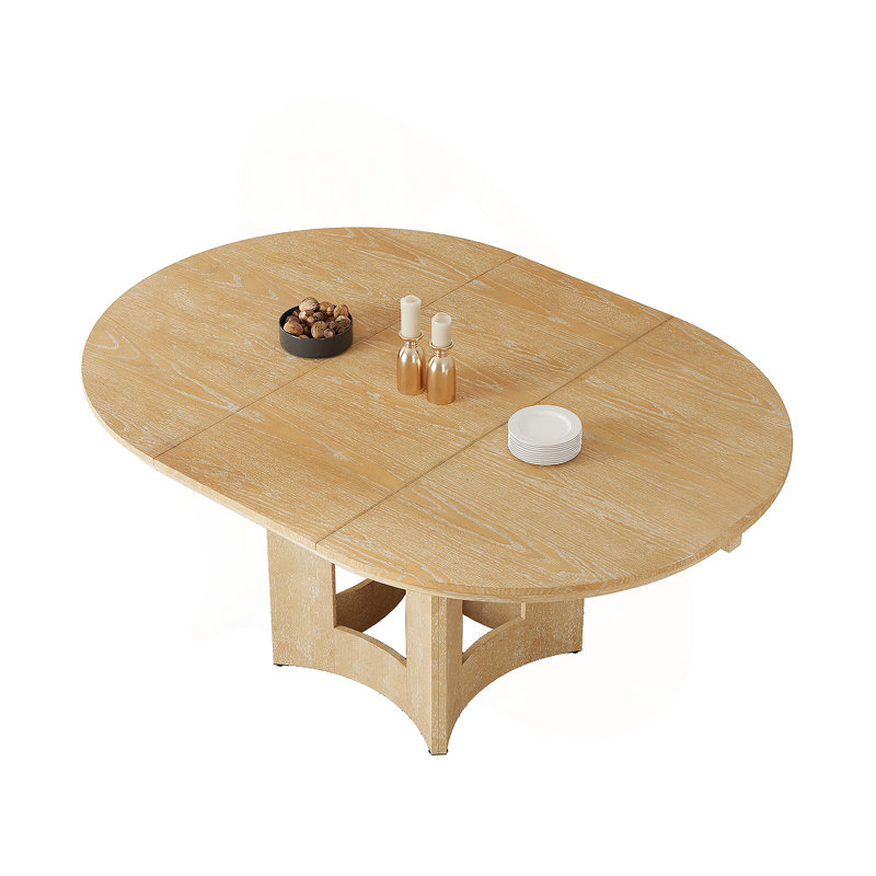 Table de salle à manger extensible Farmhouse, Bois naturel