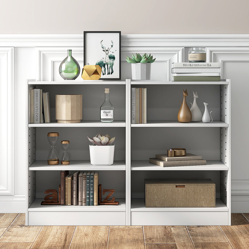 29.5'' H X 19.5'' W 3-Tier Bookcase Open Bookshelf Cube Storage Organizer, White