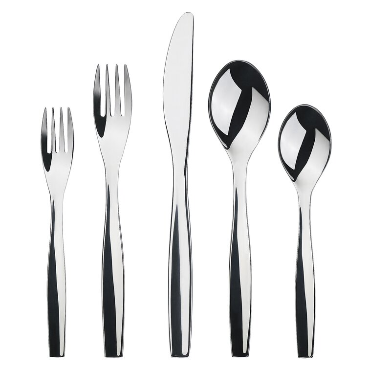 Gourmet Settings Ebony 20 Piece Flatware Set, Service for 4